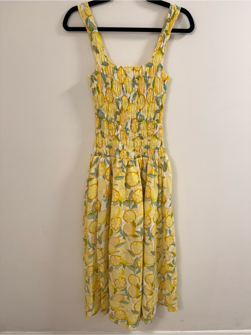Avec Les Filles Limoncello Smocked Midi Dress - Picture 4 of 7